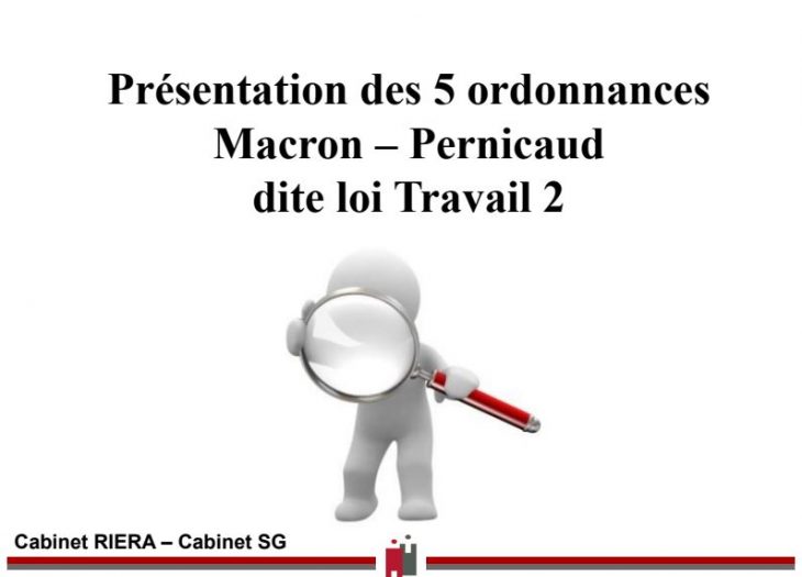 présentation 5 ordonnances MACRON - Pénicaud